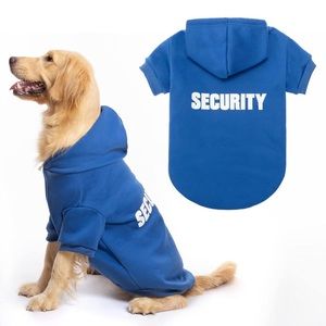 BINGPET Security Dog Hoodies Puppy Sweater Cold Weather Dog Coats Soft Brushed
